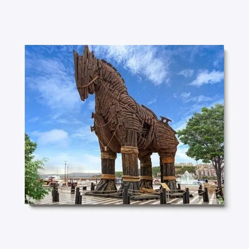 The Trojan Horse Canvas Painting