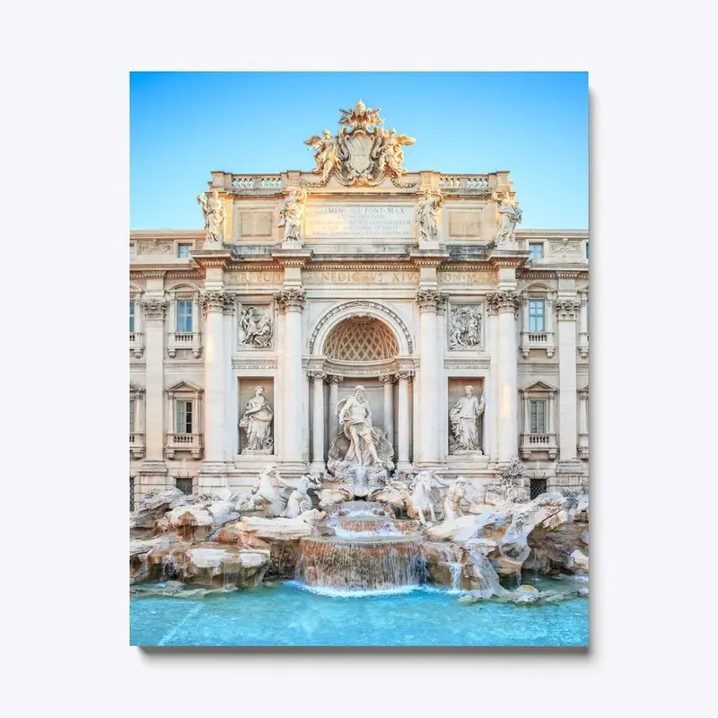 Trevi Fountain Rome Canvas Painting